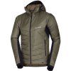 Northfinder Pánská outdoorová hybridní bunda Primaloft® FERDINANDO black dark green
