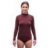SENSOR MERINO AIR dámské body dl.rukáv port red2