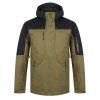 Husky Pánska hardshell bunda Nickin M khaki/black (Veľkosť L)