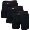 saxx vibe xtra boxer brief fly 3pk black