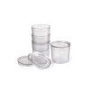 1154841 4 light my fire tumbler with snap lid short 4 pack transparent