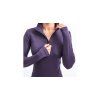 SENSOR MERINO EXTREME UP dámska mikina dl.rukáv zips grape purple (Veľkosť S)