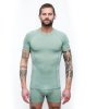 sensor merino air panske triko kr rukav basil green2