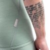 sensor merino air panske triko kr rukav basil green4