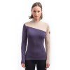 sensor merino extreme up damska mikina dl rukav grape purple beige2