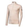 sensor merino extreme up panska mikina dl rukav zip almond beige