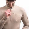 sensor merino extreme up panska mikina dl rukav zip almond beige3