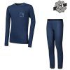 sensor double face set logo up juniorsky triko dl rukav spodky deep blue