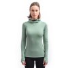 sensor merino df damske triko dl rukav s kapuci basil green2