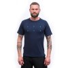 sensor merino blend typo panske triko kr rukav deep blue2