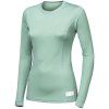 sensor merino df damske triko dl rukav basil green