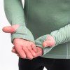 sensor merino df panske triko dl rukav s kapuci basil green6