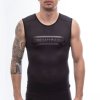 FT MEN'S CONVERT JERSEY NO SLEEVE TRUE BLACK 1