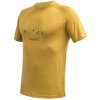 sensor merino air say yes panske triko kr rukav mustard
