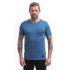 SENSOR MERINO AIR traveller pánské triko kr.rukáv riviera blue S (Velikost S)