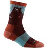 Darn Tough Bear Town Micro Crew Lightweight with Cushion Burgundy