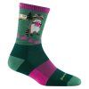 Darn Tough Critter Club Micro Crew Lightweight with Cushion Moss