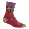 Darn Tough NORTHWOODS MICRO CREW MIDWEIGHT WITH CUSHION cranberry