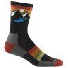 Darn Tough SUNSET RIDGE MICRO CREW LIGHTWEIGHT WITH CUSHION charcoal