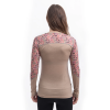 SENSOR MERINO IMPRESS dámské triko dl.rukáv almond beige/origami S (Velikost S)