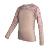 SENSOR MERINO IMPRESS SET dětský triko dl.rukáv + spodky almod beige/origami 110 (Velikost 110)