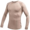 sensor merino active panske triko dl rukav almond beige