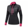 4239 1 therm lady 1 2 zip black grey pinky front