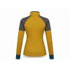 4239 4 therm lady 1 2 zip mustard grey dark lagoon back
